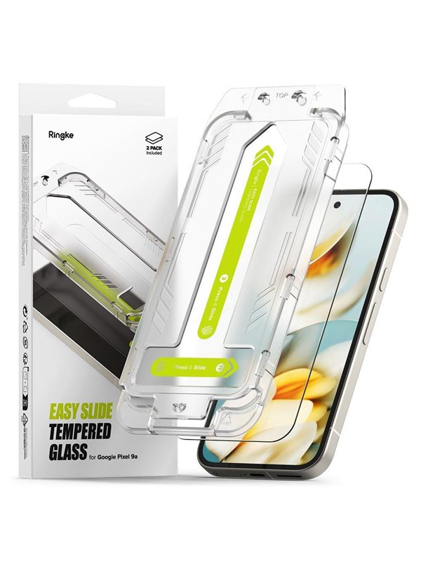 Ringke Easy Slide 2-pack Tempered Glass for Google Pixel 9A