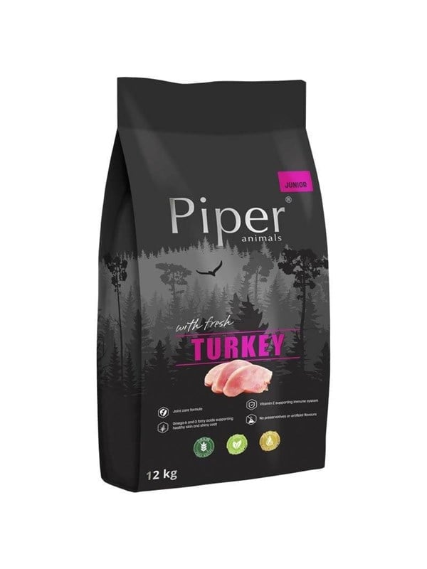 Dolina Noteci Piper Junior with turkey - dry dog food - 12kg