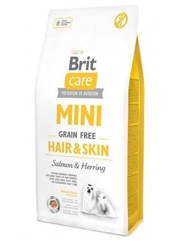 Brit Care Mini Hair&Skin Salmon&Herring - dry dog food - 7kg