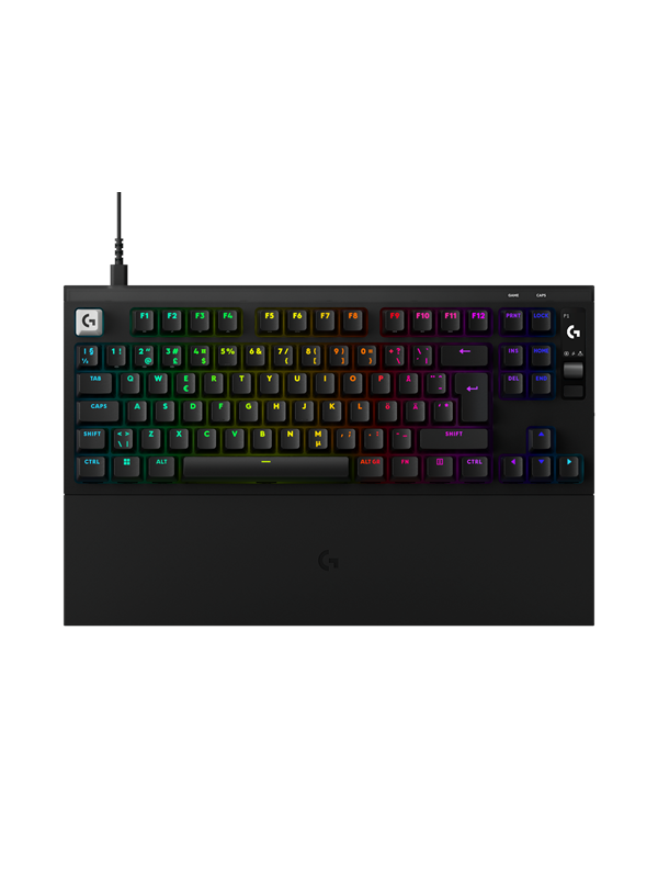 Logitech G PRO X 2 Rapid - Pelinäppäimistö - ilman numpadia - Pohjoismainen - Musta