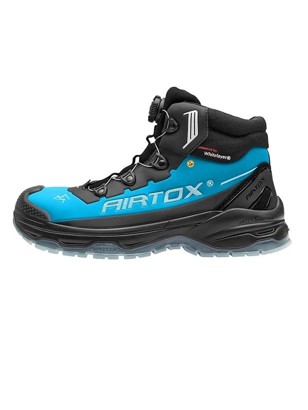 AIRTOX TX66 turvajalkine,TransAm, Whitelayer naulaanastumissuoja, PRO smart lacing, TPU-pohja, Musta/sininen - Koko 42