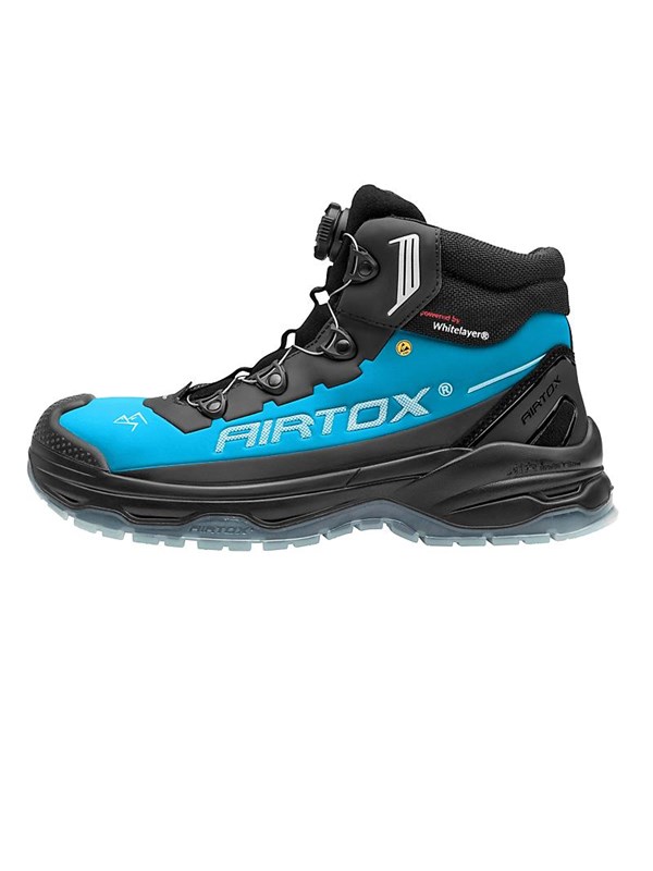 AIRTOX TX66 turvajalkine,TransAm, Whitelayer naulaanastumissuoja, PRO smart lacing, TPU-pohja, Musta/sininen - Koko 43