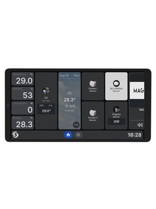 Shelly Wall Display X2i Black - WiFi touch screen