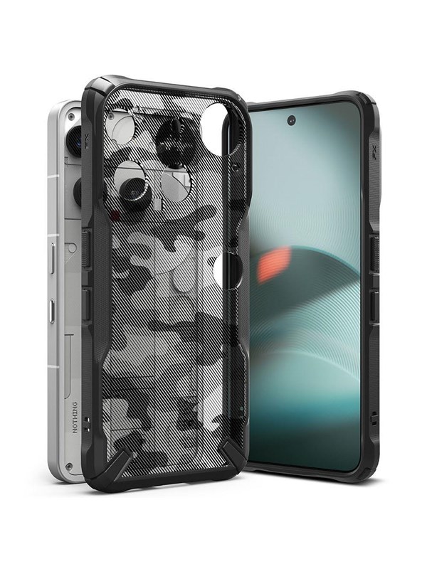 Ringke Fusion X Case for Nothing Phone 3 - Grey and Black