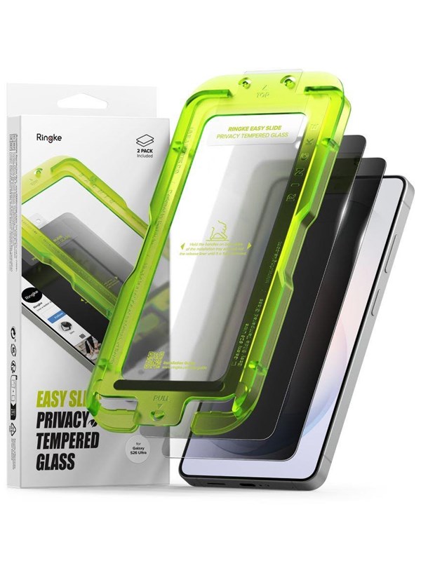 Ringke Easy Slide Tempered Glass Privatizing 2-Pack for Samsung Galaxy S26 Ultra