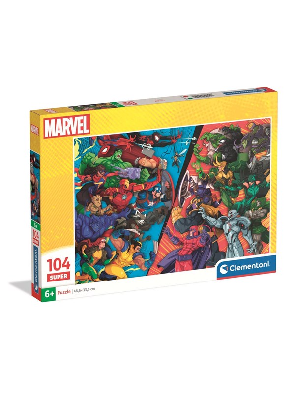Clementoni Palapeli Super Marvel Heroes Vs Villains, 104 bri 2D Palapelit