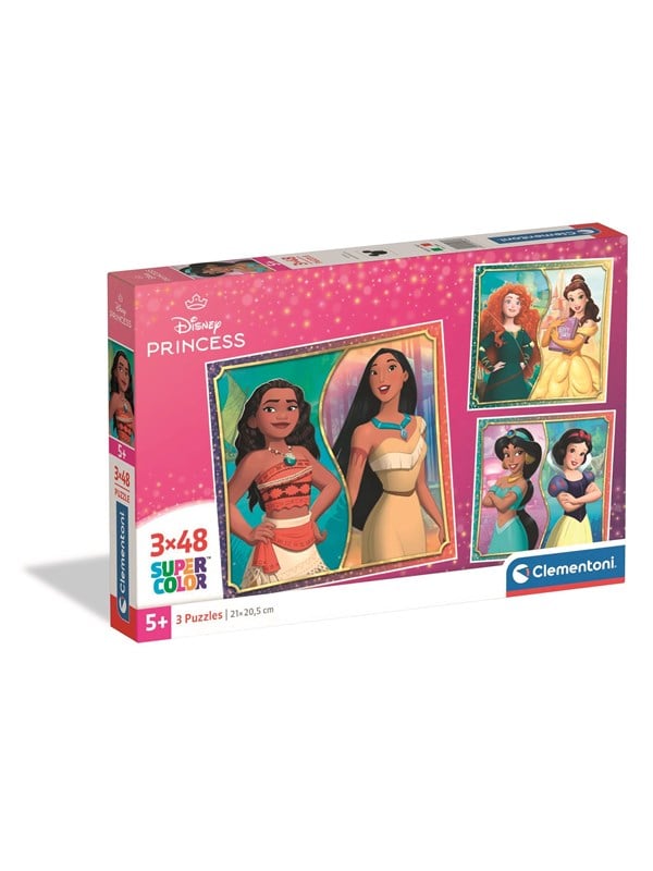 Clementoni Puzzle Square - Disney Princess 3x48 pieces Lattia