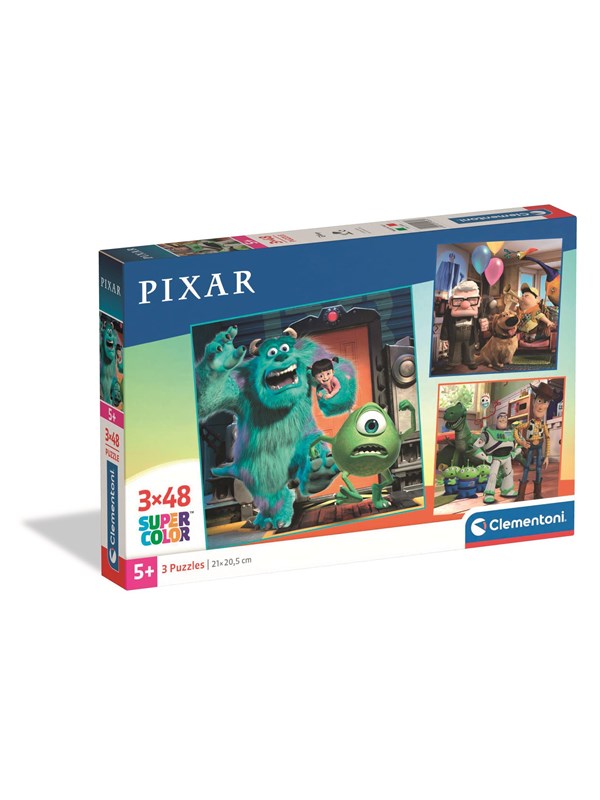 Clementoni Puzzle Square - Disney Pixar 3x48 pieces Lattia