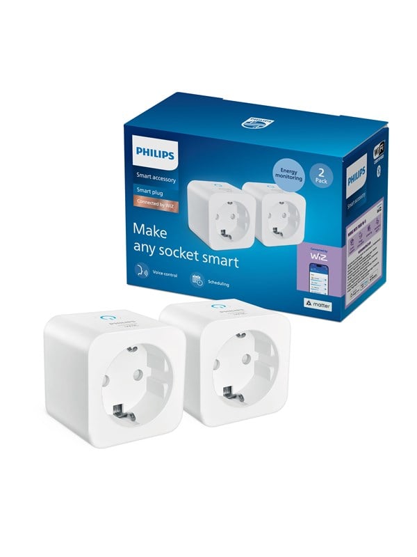 Philips Smart Lighting Smart plug energiamittarilla 2-pakkaus