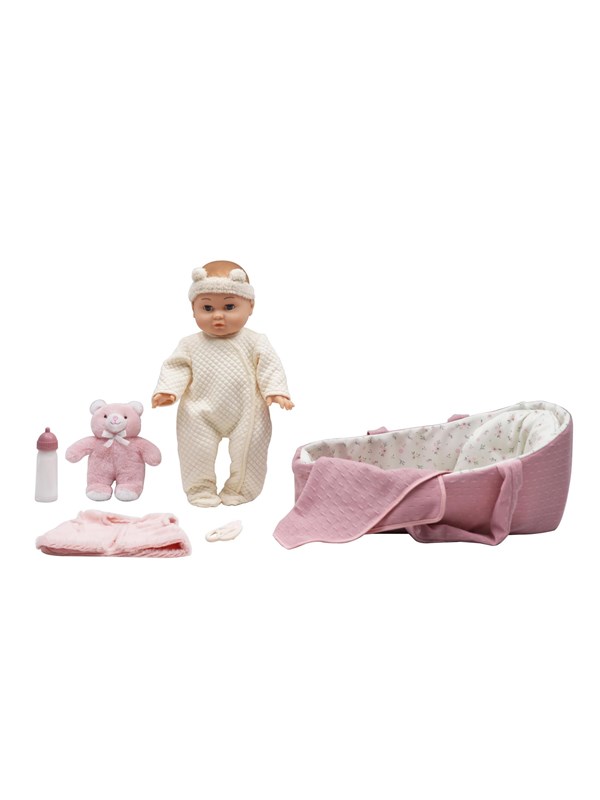 Happy Friend Clara Doll 35cm with bassinet set