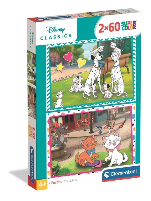 Clementoni Puzzle Disney Classic 2026 2x60 pieces Lattia