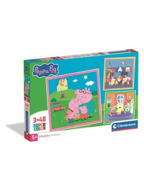 Clementoni Puzzle Peppa Pig 2026 3x48 pieces Lattia