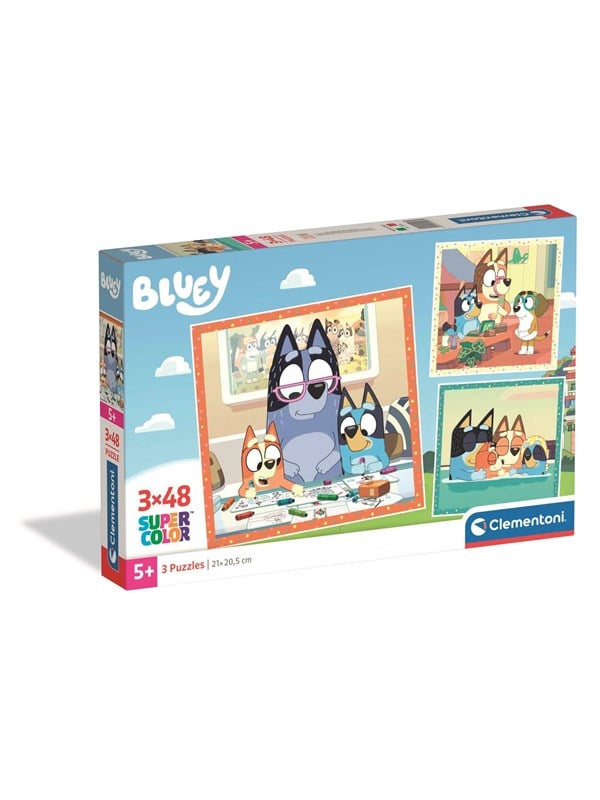 Clementoni Puzzle Bluey 2026 3x48 pieces Lattia