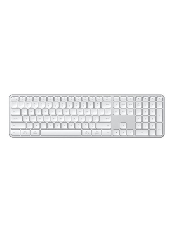Satechi Slim EX3 - keyboard - multi-connection for efficient typing full size - QWERTY - Nordic - silver Input Device - Näppäimistö - Pohjoismainen - Hopea
