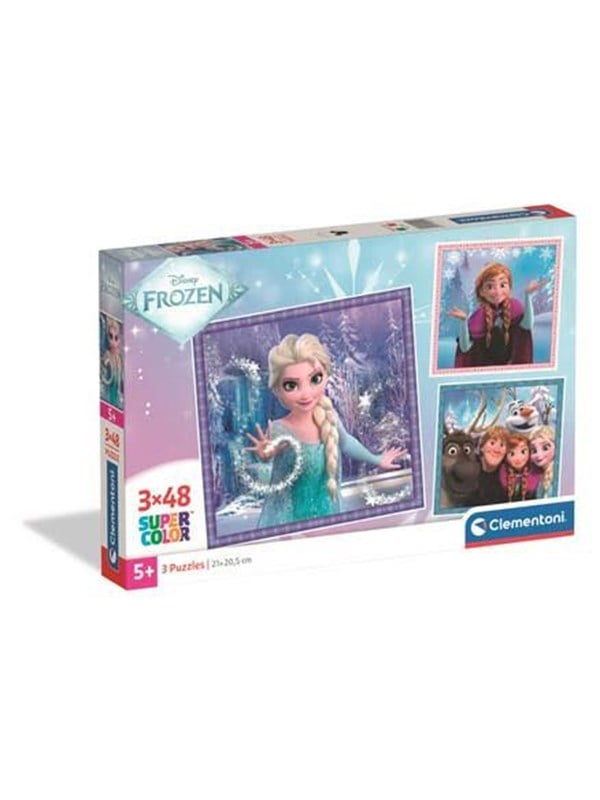 Clementoni Puzzle Square Frozen 3x48 pieces (2025) Lattia