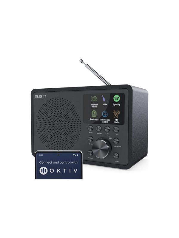 Majority Touro Bluetooth Internet + DAB+ RadioBlue - DAB+ radio - Musta