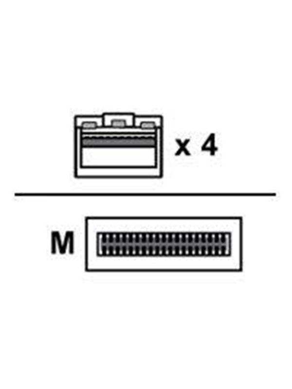 Arista Networks Arista 100GBase-CU direct attach cable - 1 m - Musta