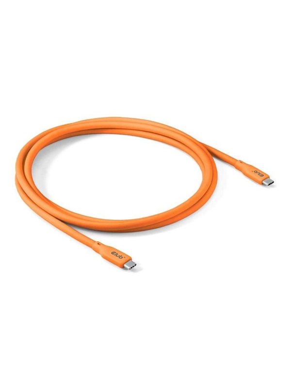 Club 3D CAC-3000 USB4 USB-C -kaapeli, 240 W, 2 m, oranssi