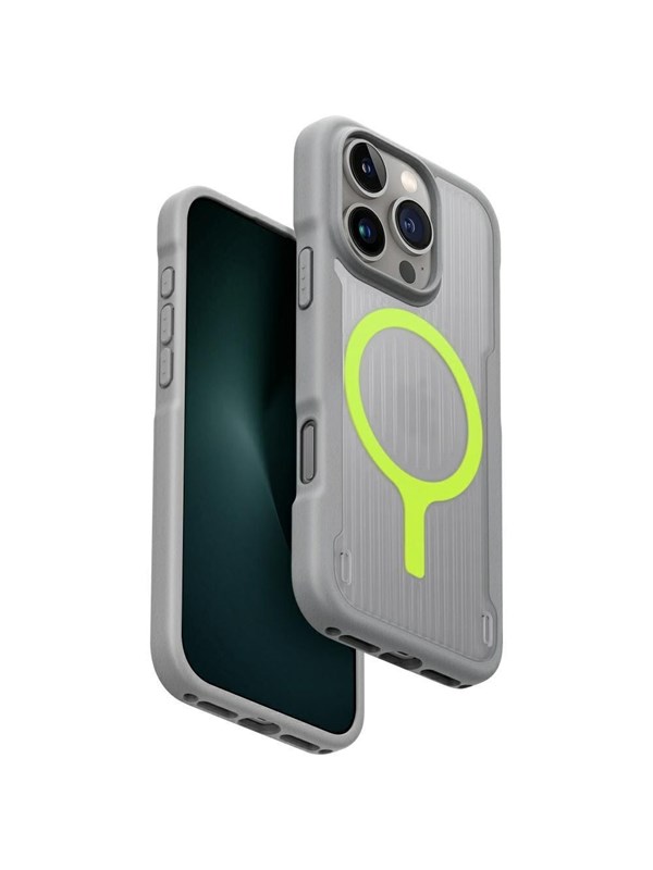 UNIQ Combat Active Magclick Charging Case for iPhone 16 Pro - Grey