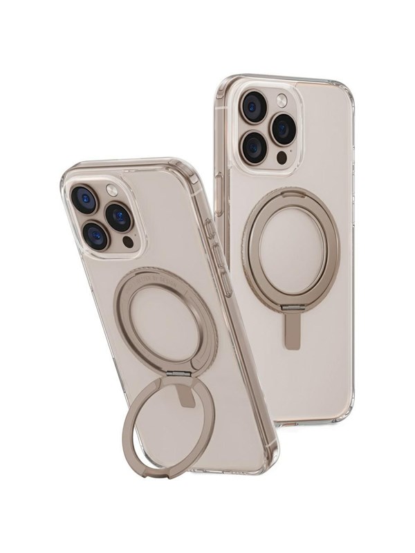 UNIQ Swivix 360 Rotating Kickstand Case for iPhone 16 Pro Max - Gold