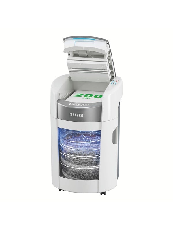 Leitz IQ OptiMax Small Office 200 automaattinen paperisilppuri, P4