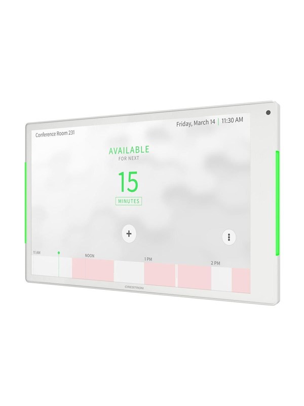 Crestron Electronics Crestron TSS-1080-W - room manager - 10.1" touch screen - 802.11a/b/g/n/ac/ax (Wi-Fi 6E) - white - Max - recommended for