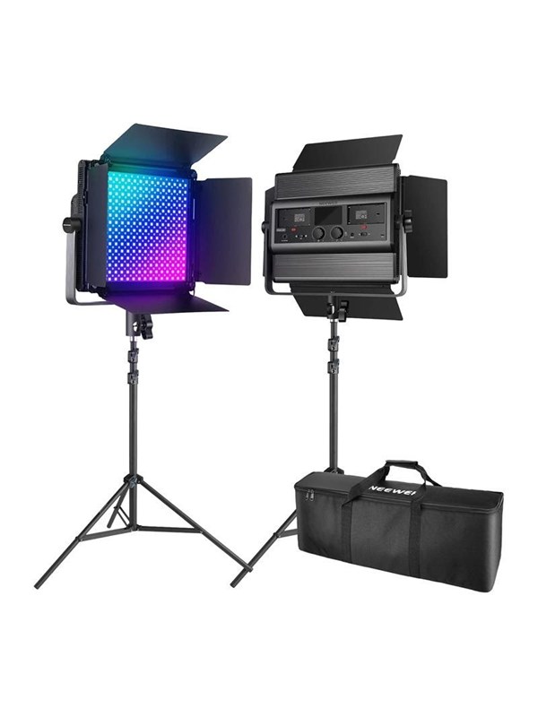 Neewer 2 kpl:n setti NEEWER RGB1200 60W V4 LED-valoja