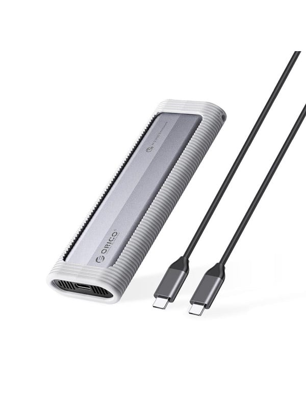 M.2 NVME/NGFF USB-C 6Gbps/10Gbps -asemapaikka - harmaa