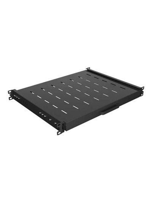 Lanberg - rack sliding shelf - 445 x 350 mm load capacity up to 35 kg 4-point mounting - 1U