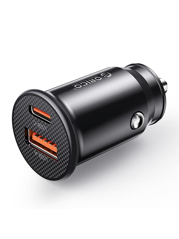 ORICO PowerMini 30W USB-C + USB-A Car Charger - Black