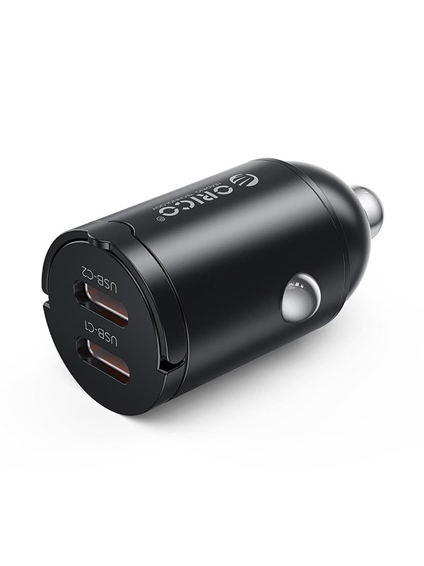 ORICO MiniRing 30W 2x USB-C Car Charger - Black