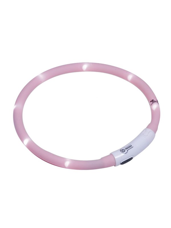 Nobby LED halsbånd Puppy pink Ø 45 cm