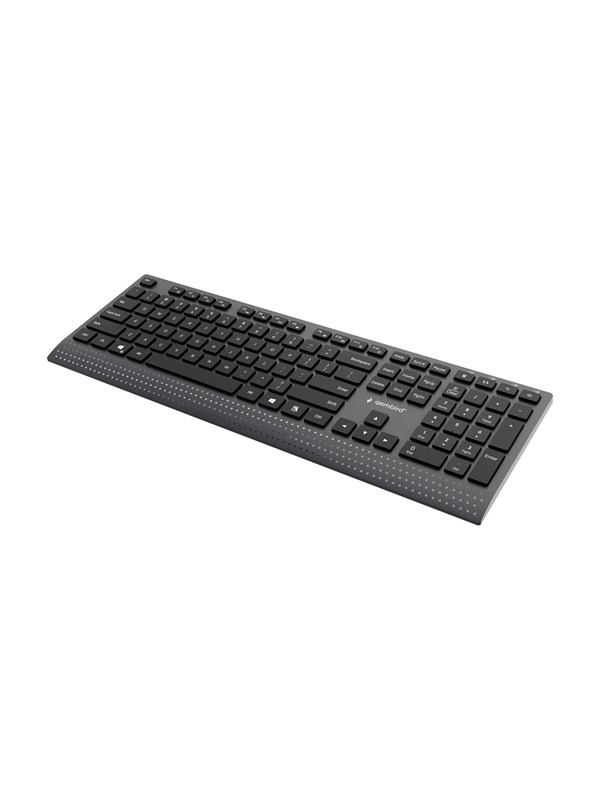 Gembird Slim wired multimedia - Näppäimistö - Englanti (US) - Musta