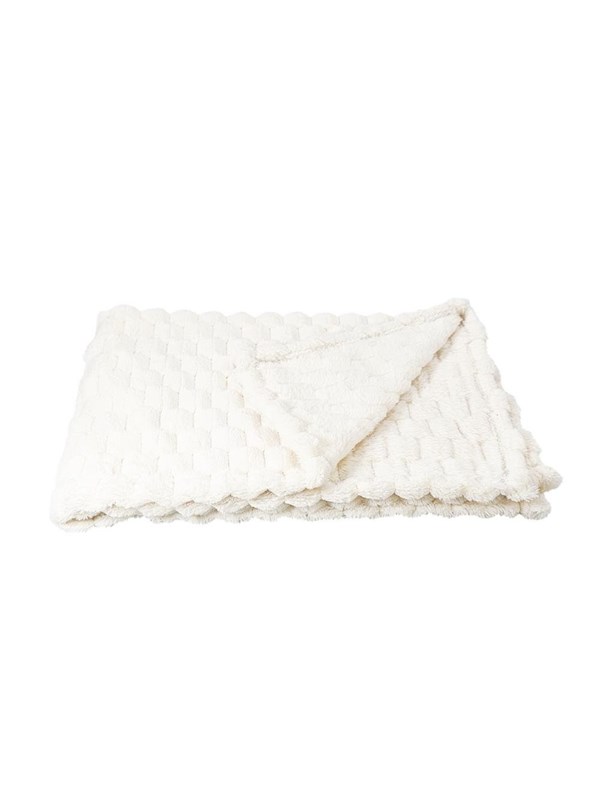 Nobby Plaid DIAMOND Classic 75 x 100 cm Creme