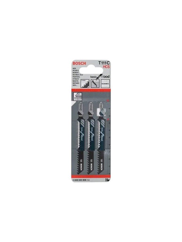 Bosch Jigsaw Blade T 111 C 100mm 3pcs