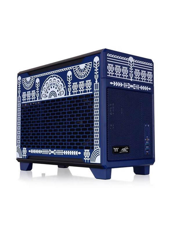 Thermaltake TR100 Koralie Edition Cobalt Blue - Kotelot - Minitower - Sininen