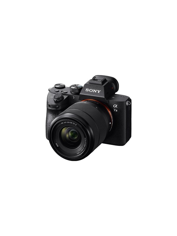 Sony Alpha 7 III kamera + 28-70 mm F/3.5-5.6, musta