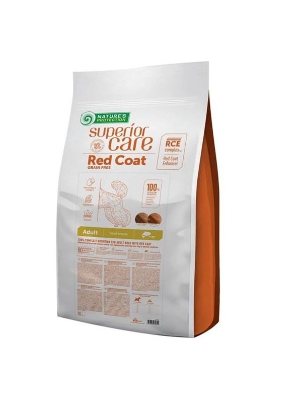 Nature's Protection Superior Care Red Coat Adult Small breed Grain free Salmon - kuiva koiranruoka - 10kg