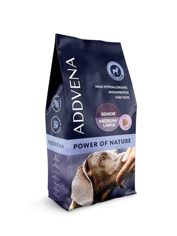 ADDVENA Power of Nature Senior Medium/Large Lamb - kuiva koiranruoka - 10kg