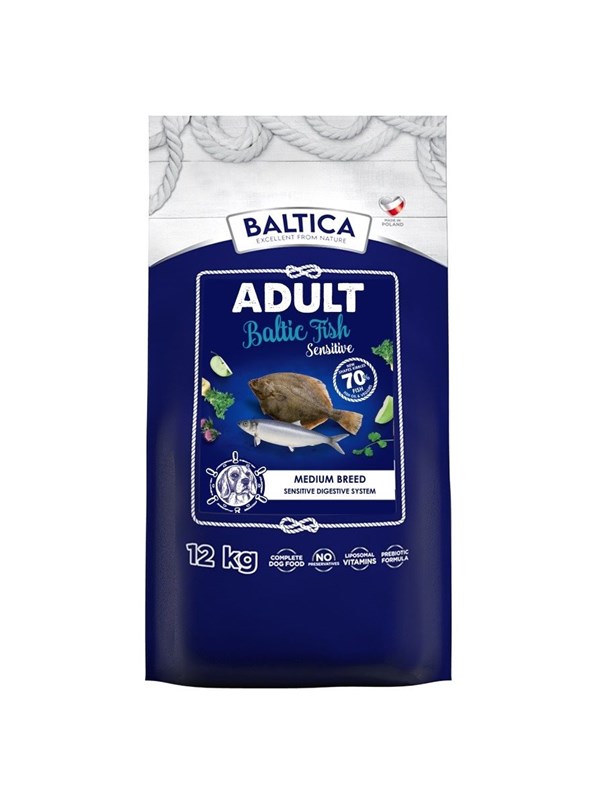 BALTICA Excellent Sensitive Itämeren kala Keskikokoinen rotu Mono - kuiva koiranruoka - 12kg