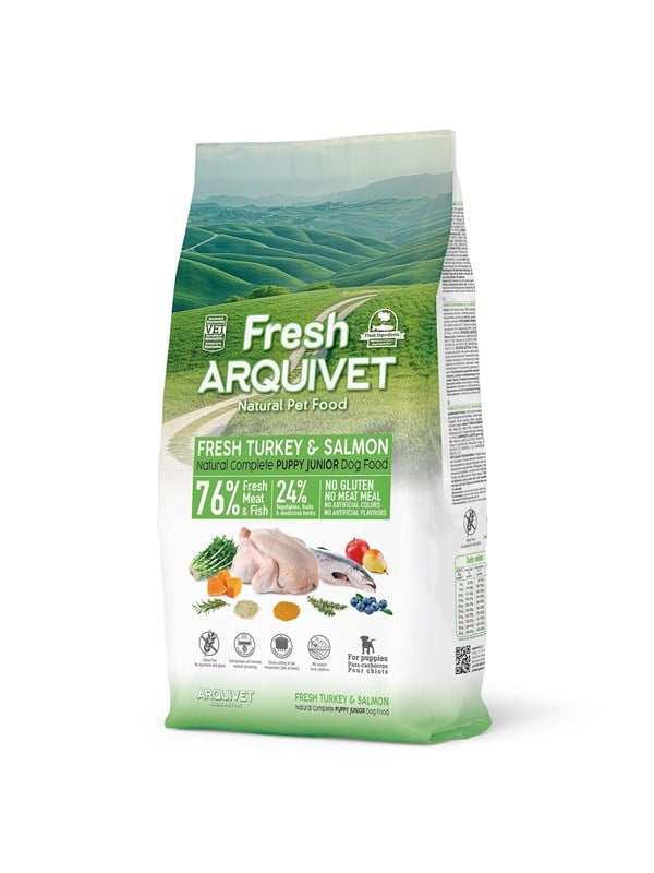 ARQUIVET Fresh Puppy Kalkkuna ja lohi - puolikostea koiranruoka - 10kg