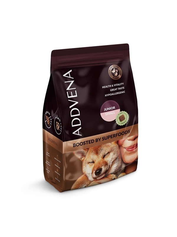 ADDVENA Boosted by superfoods Junior Small Beef - kuiva koiranruoka - 2,5kg