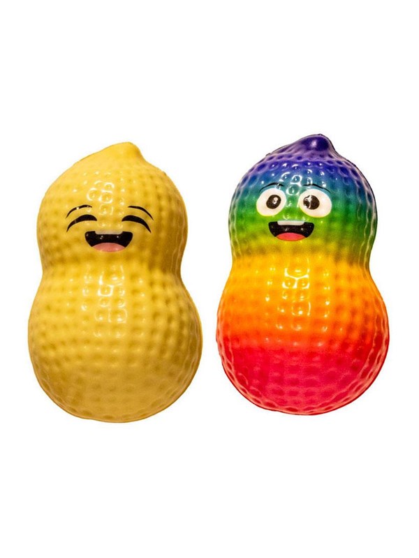 Squeeze Slow Rise XL Peanut Squishy Toy Assorted – 10 × 5,5 cm – 1 kpl