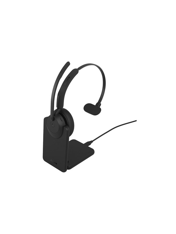 Jabra Evolve3 45 MS - USB-A with Dongle - Mono (Charging Stand)