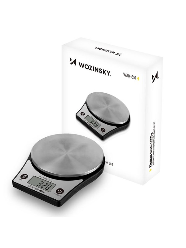 Wozinsky Keittiövaaka WAK-651 Kitchen Scale with LCD Display up to 5 kg - Black