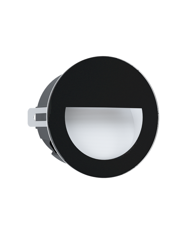 EGLO ARACENA ULKO UPOTETTAVA SEINÄ Ø125 2,5W 300LM 4000K IP65 MUSTA