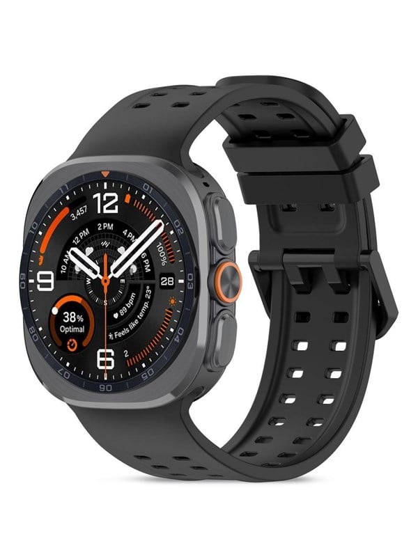 Tech-Protect Silicone Air Strap for Samsung Galaxy Watch Ultra/Ultra2 47mm - Black