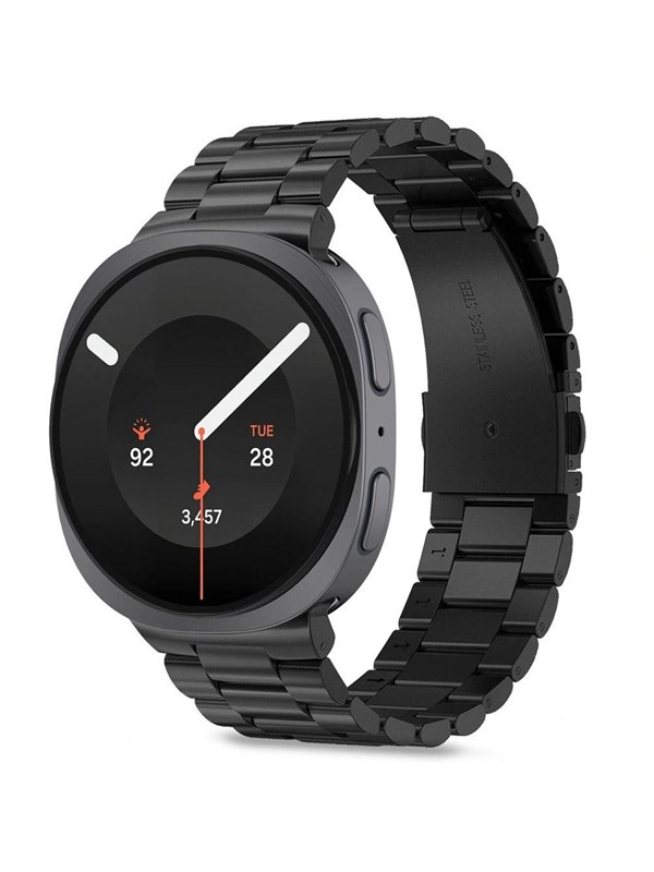 Tech-Protect Stainless Steel Bracelet for Samsung Galaxy Watch 8/9 - 40/44/46mm - Black
