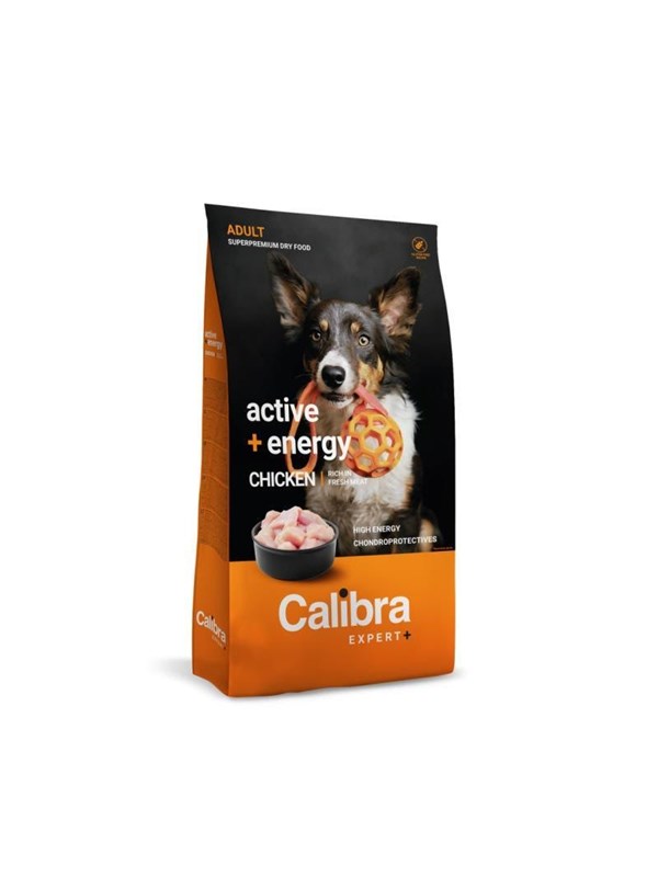 Calibra Dog EXPERT+ Aikuinen Active & Energy Kana 2 kg.