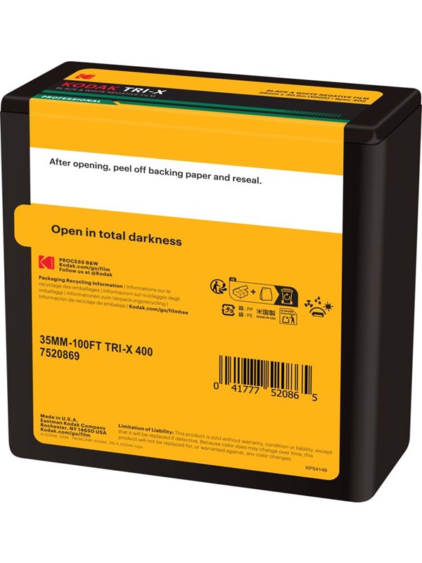 KODAK Eastman Tri-X 400 135-format - 30.5m Bulk Roll